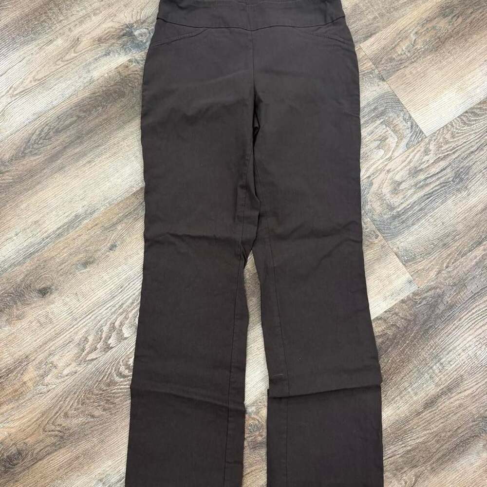 Maurices I Am Smart Pants Size 1R Dark Brown Pull-On Work Trousers
